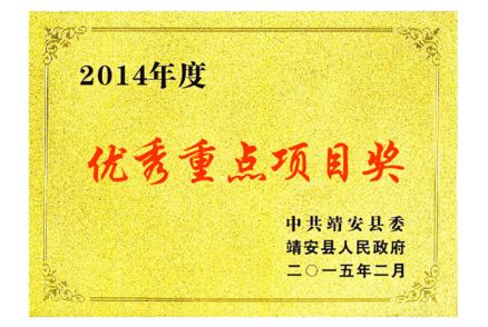 2014优秀重点项目奖